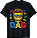 Family Dad Master Builder Building Bricks Blocks Fathers Day T-Shirt Unisex T-shirt, Sweatshirt, Hoodie, Long Sleeve Tee - T-Shirt, Sweatshirt, Hoodie