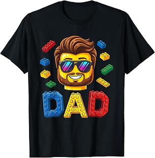Family Dad Master Builder Building Bricks Blocks Fathers Day T-Shirt Unisex T-shirt, Sweatshirt, Hoodie, Long Sleeve Tee - T-Shirt, Sweatshirt, Hoodie