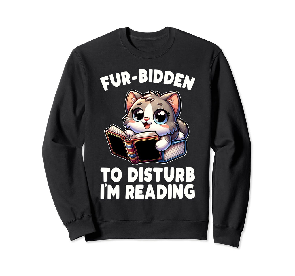 Reading Book Cat Library Reading Sweatshirt - Aesthetic Graphic for Adults - T-Shirt, Sweatshirt, Hoodie