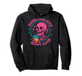 Overstimulated Moms Club Funny Skull Hoodie - Unique Graphic for Adults - T-Shirt, Sweatshirt, Hoodie
