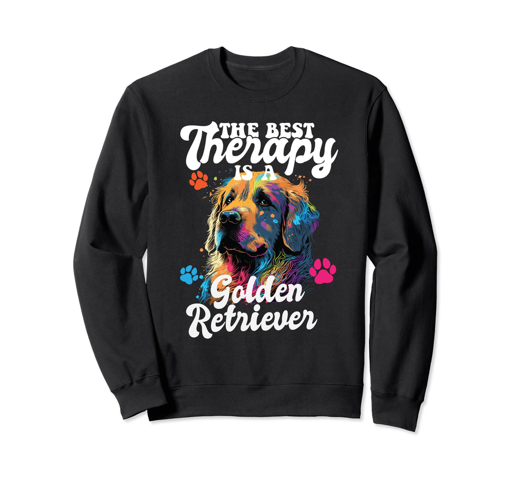 Best Therapy Is Golden Sweatshirt - Casual Everyday Wear for Adults - T-Shirt, Sweatshirt, Hoodie