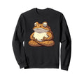 Meditation Frog Toad Yoga Pose Sweatshirt - Trendy Graphic Men Women - T-Shirt, Sweatshirt, Hoodie