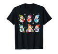 Snowman Reading Books Teacher T-Shirt - Casual Everyday Wear Unisex - T-Shirt, Sweatshirt, Hoodie