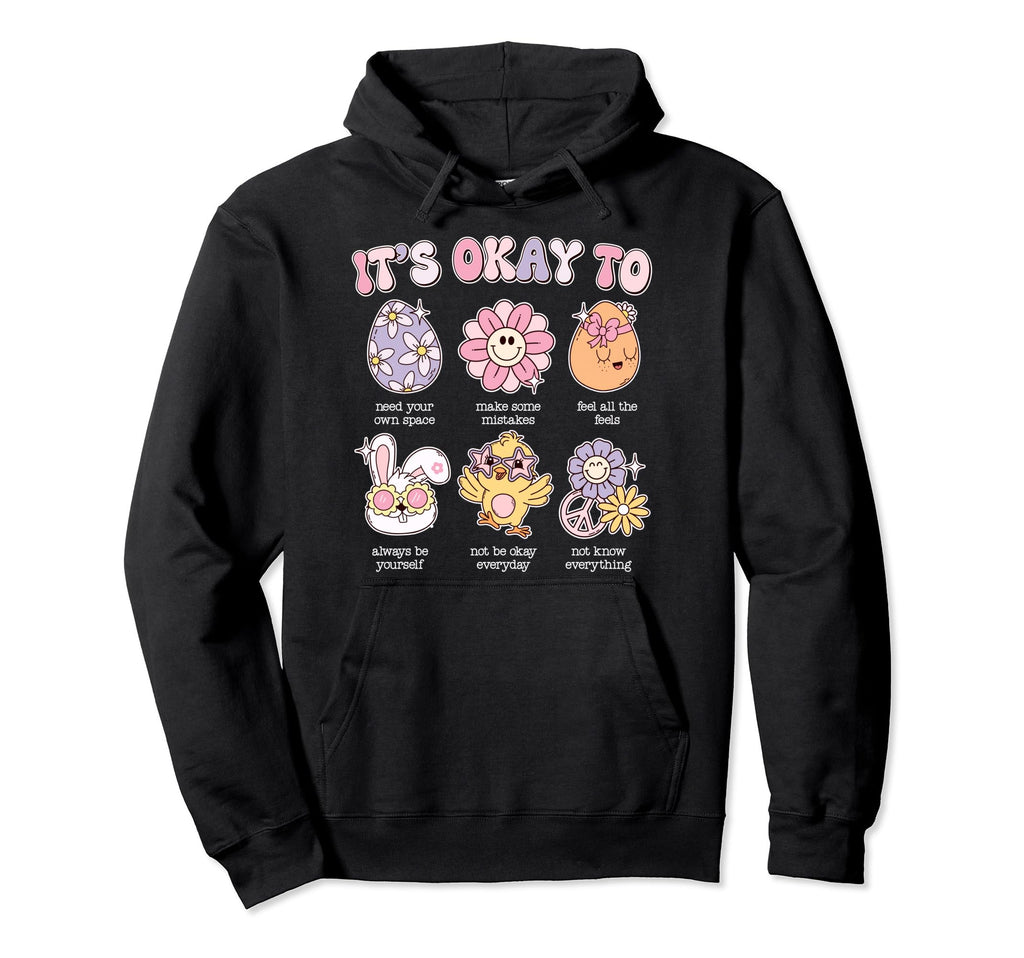 Its Okay To School Easter Counselor Hoodie - Streetwear Style Unisex - T-Shirt, Sweatshirt, Hoodie