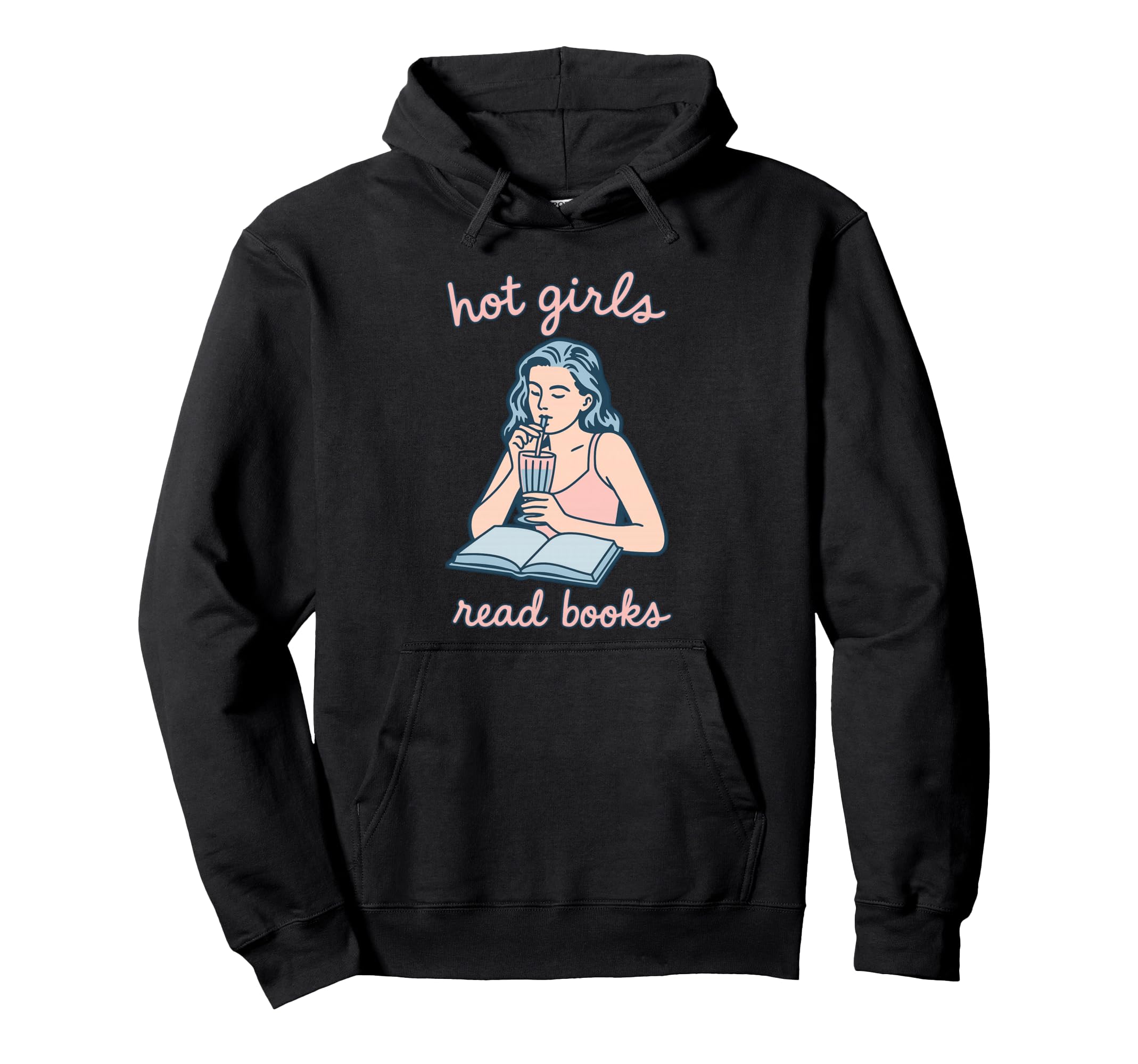 Book Lovers Hot Read Books Hoodie - Aesthetic Graphic Men Women - T-Shirt, Sweatshirt, Hoodie