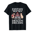 Fantasy Book Cats And Dragon Dreams T-Shirt - Aesthetic Graphic Men Women - T-Shirt, Sweatshirt, Hoodie