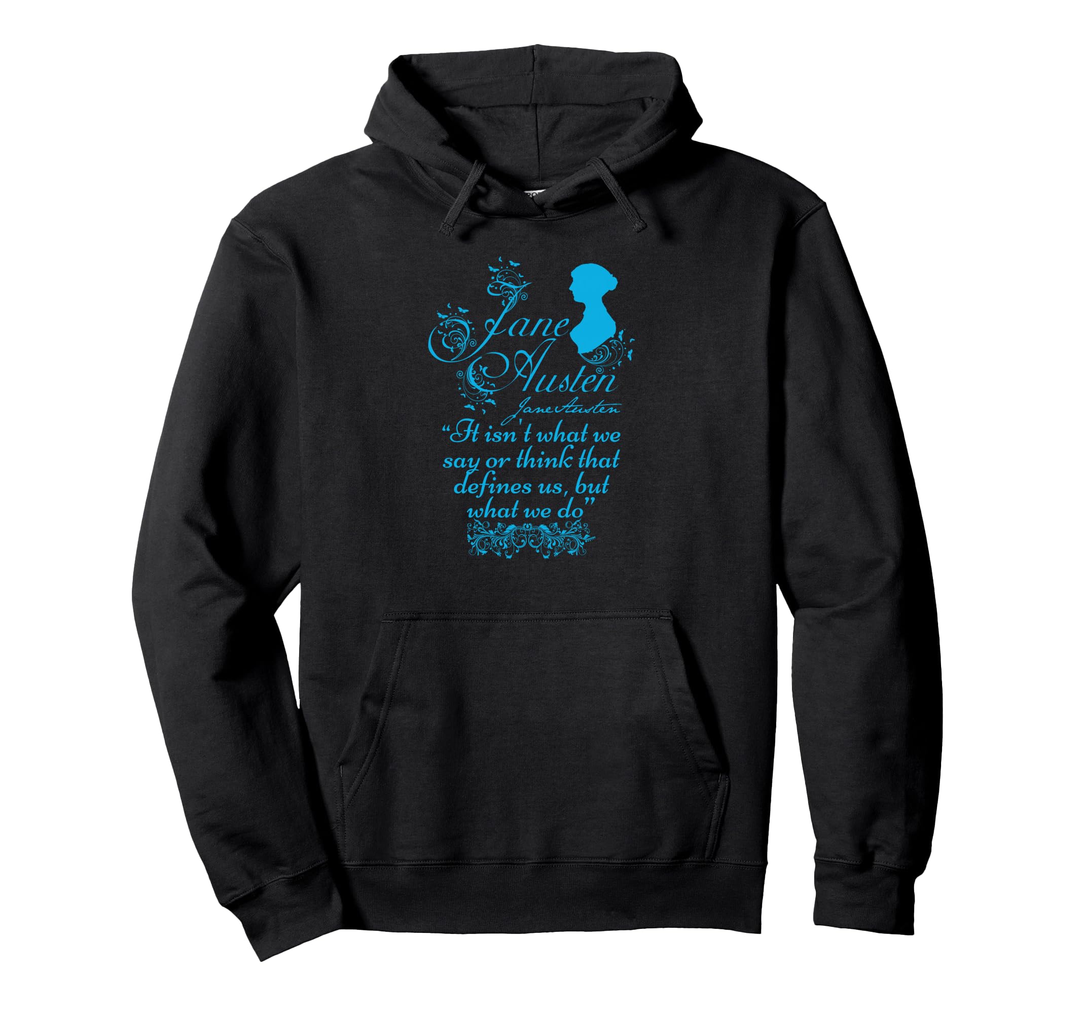 Jane Austen Mr Darcy Book Club Fans Hoodie - Minimalist Print Men Women - T-Shirt, Sweatshirt, Hoodie
