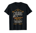 Cigars Are My Therapy Funny Cigar T-Shirt - Custom Art Print Unisex - T-Shirt, Sweatshirt, Hoodie
