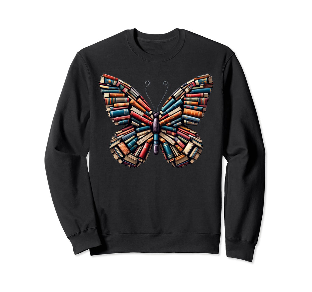 Books Butterfly Book Lover Bookworm Sweatshirt - Trendy Graphic Men Women - T-Shirt, Sweatshirt, Hoodie