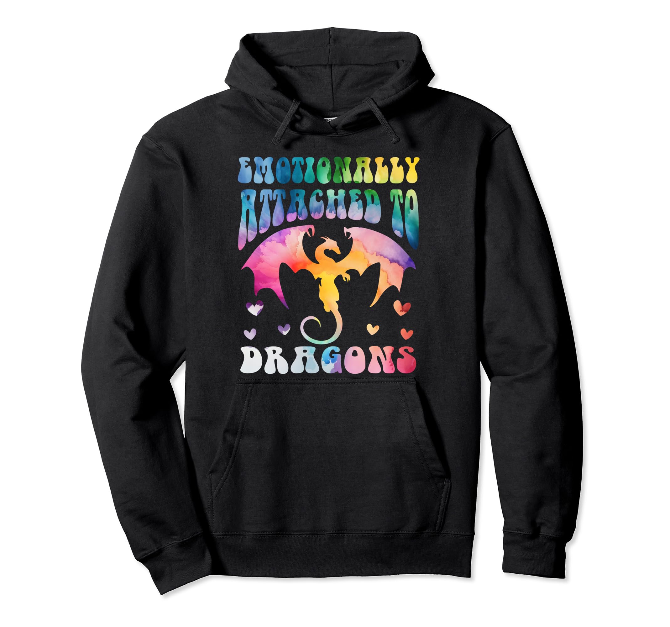 Emotionally Attached To Dragons Books Hoodie - Aesthetic Graphic Unisex - T-Shirt, Sweatshirt, Hoodie
