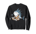 Meditation Tuna Yoga Pose Sweatshirt - Fun Novelty Design for Adults - T-Shirt, Sweatshirt, Hoodie