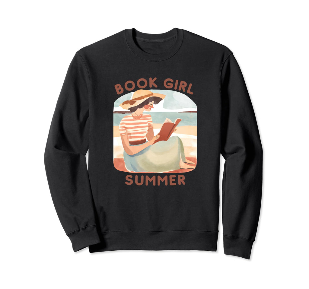 Book Summer Bookish Vacation Funny Sweatshirt - Novelty Apparel for Adults - T-Shirt, Sweatshirt, Hoodie