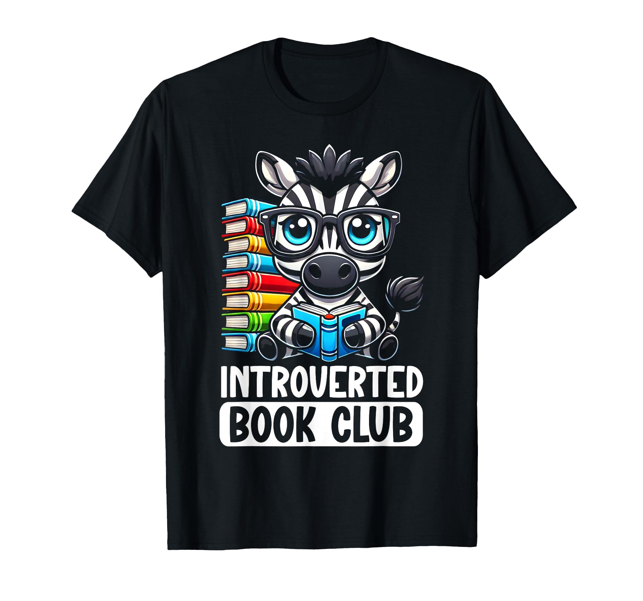 Introverted Book Club Reading Lover T-Shirt - Trendy Graphic Men Women - T-Shirt, Sweatshirt, Hoodie