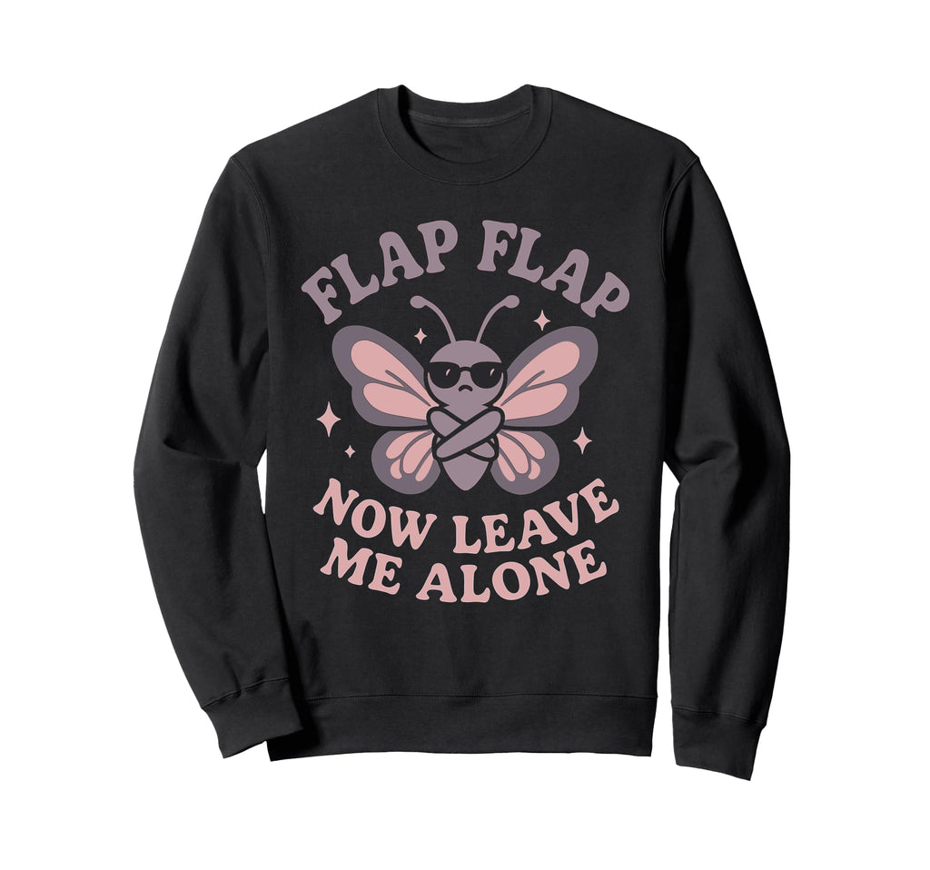 Anti Social Butterfly Introvert Sweatshirt - Minimalist Print for Adults - T-Shirt, Sweatshirt, Hoodie