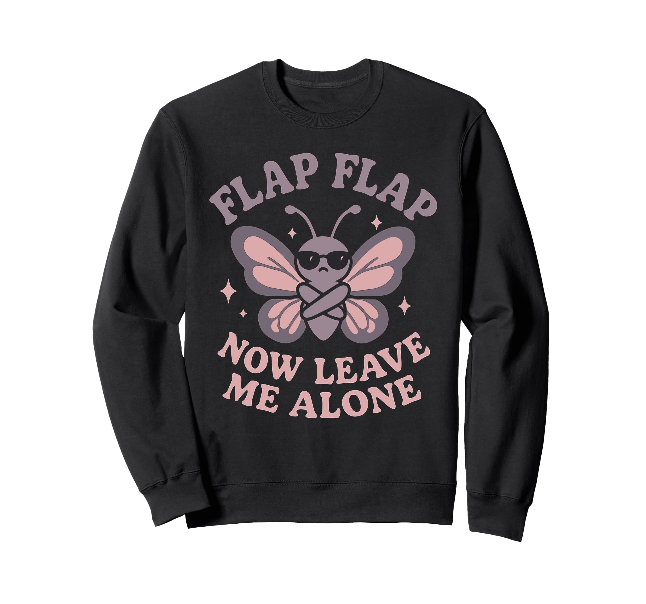 Anti Social Butterfly Introvert Sweatshirt - Minimalist Print for Adults - T-Shirt, Sweatshirt, Hoodie