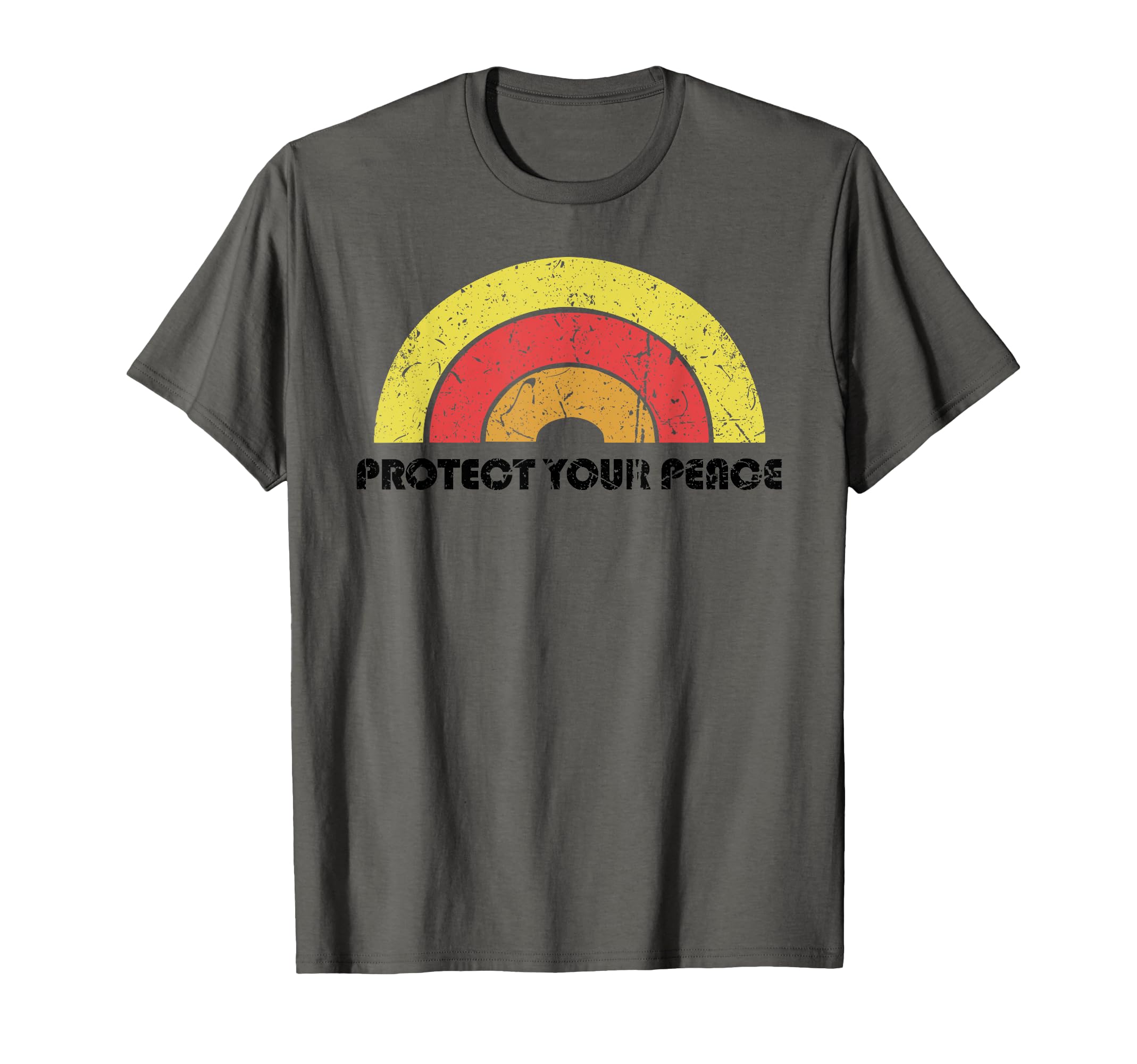 Protect Your Peace Mindful Yoga Rainbow T-Shirt - Trendy Graphic Men Women - T-Shirt, Sweatshirt, Hoodie