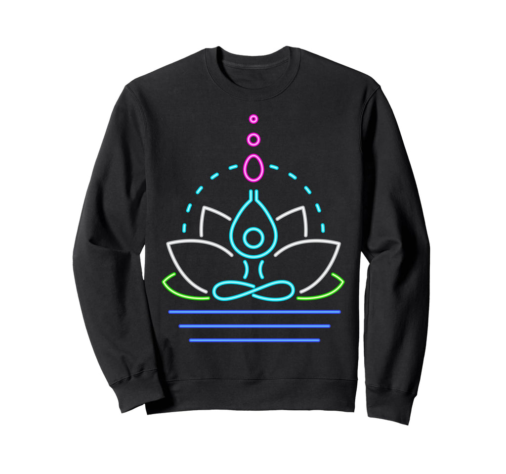 Funny Yoga Lotus Flower Sweatshirt - Streetwear Style for Adults - T-Shirt, Sweatshirt, Hoodie