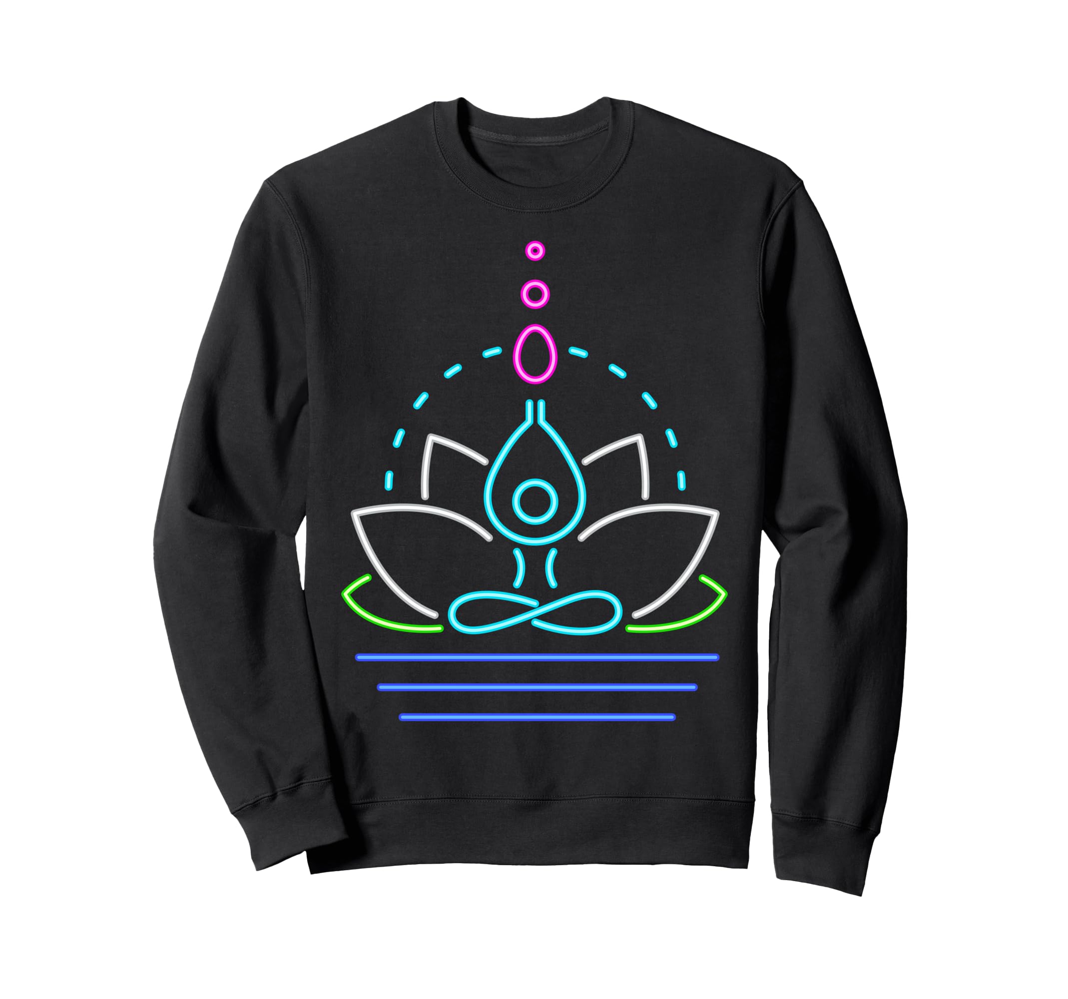 Funny Yoga Lotus Flower Sweatshirt - Streetwear Style for Adults - T-Shirt, Sweatshirt, Hoodie