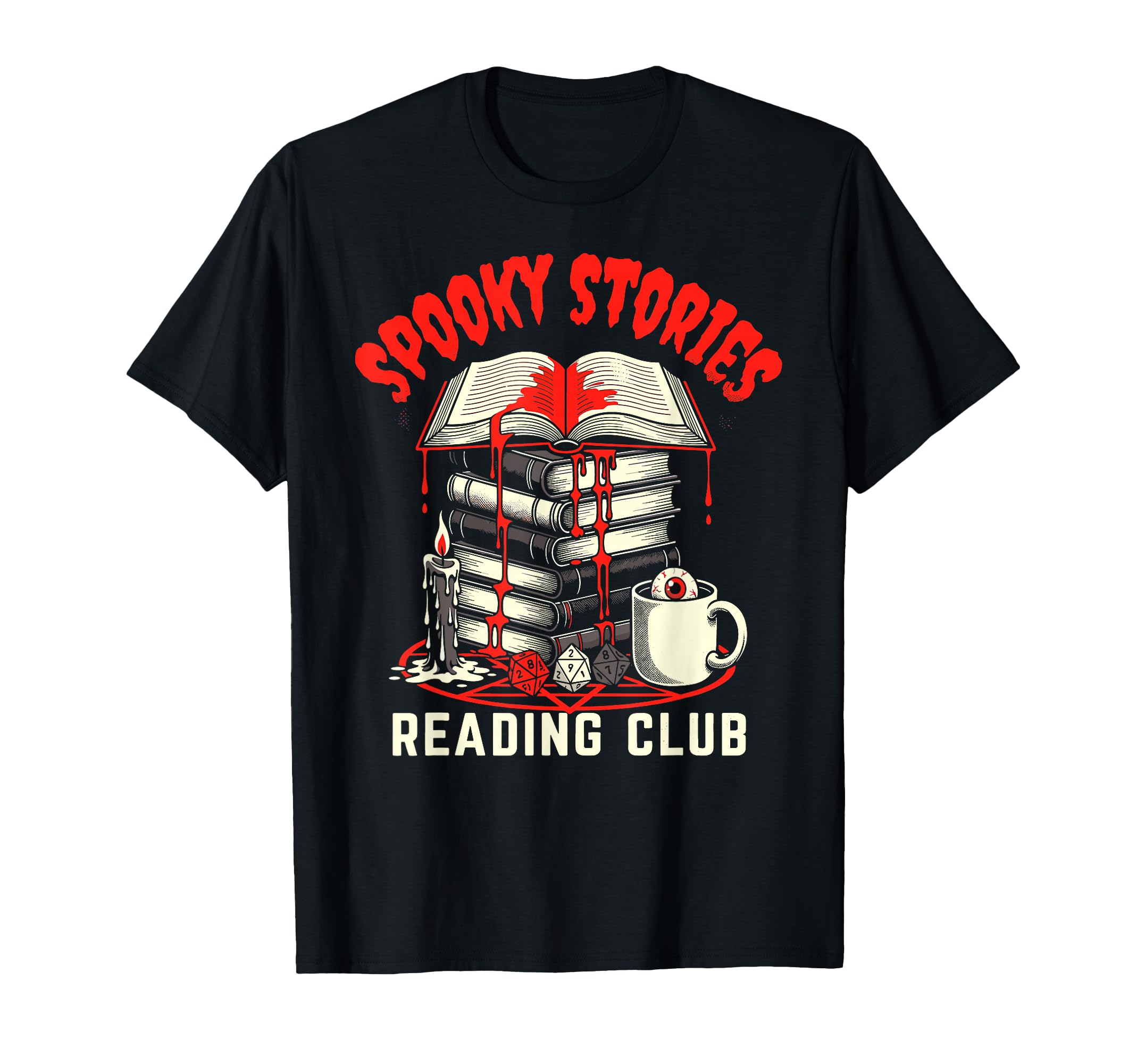 Spooky Stories Reading Club Horror Novel T-Shirt - Graphic Print Unisex - T-Shirt, Sweatshirt, Hoodie
