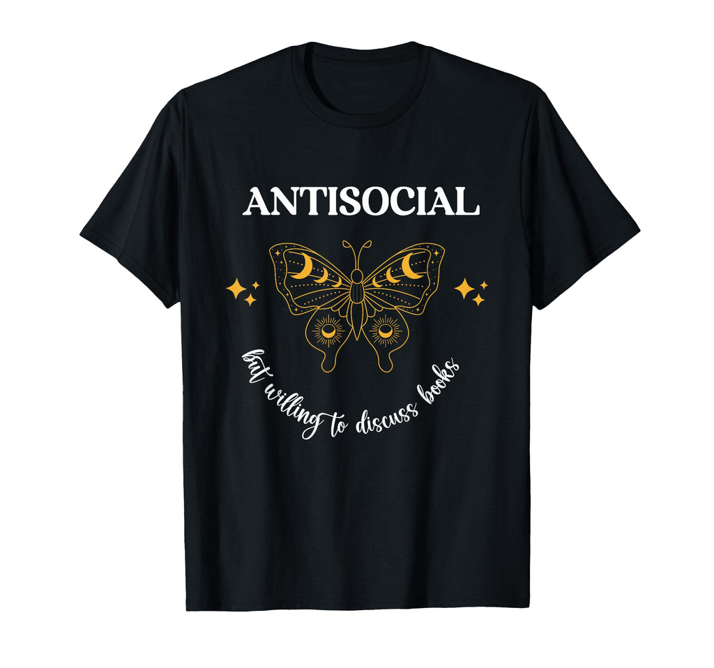 Antisocial Book Club Introvert T-Shirt - Custom Art Print Men Women - T-Shirt, Sweatshirt, Hoodie