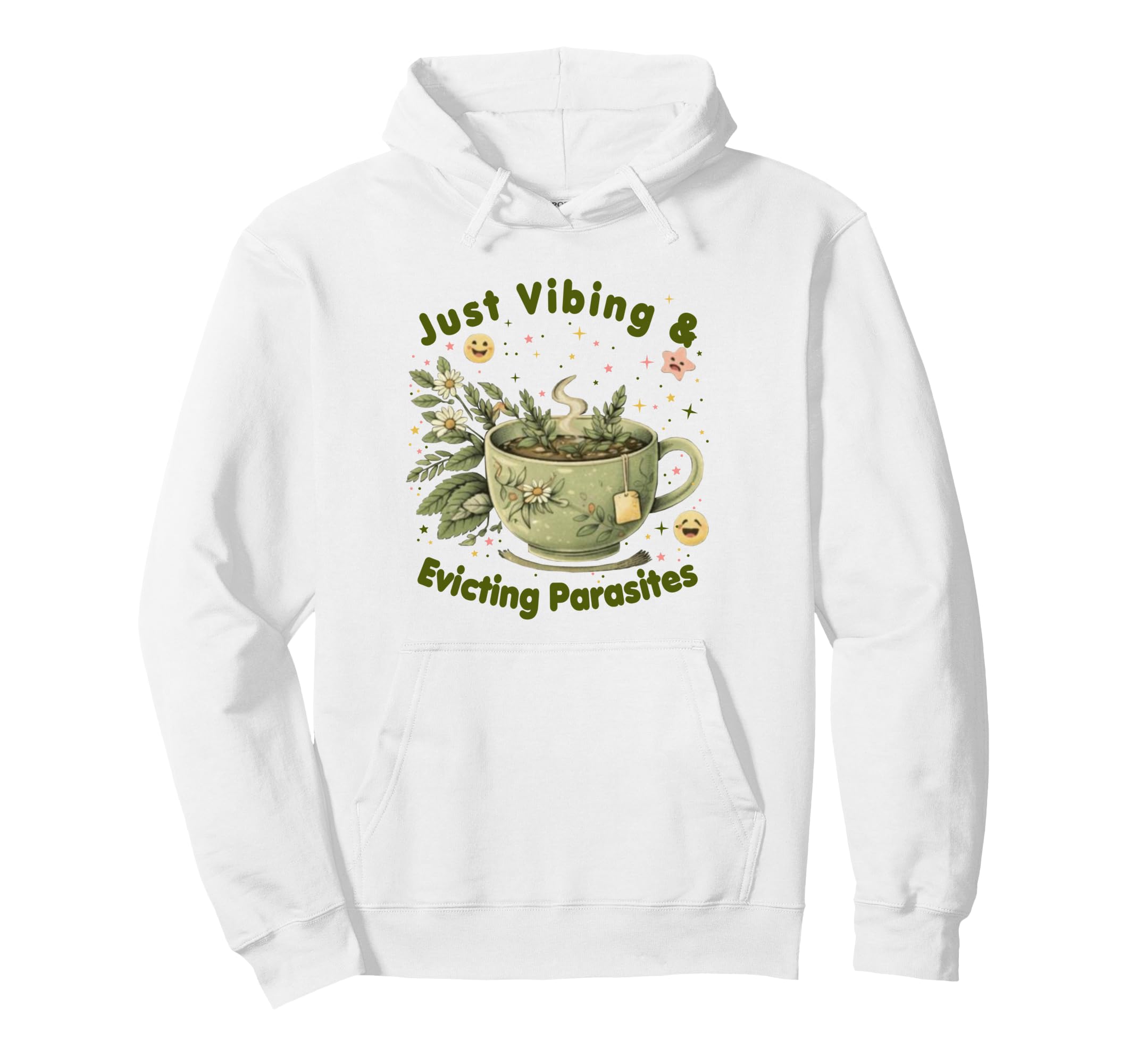 Funny Wellness Vibes Aesthetic Tea Hoodie - Novelty Apparel Men Women - T-Shirt, Sweatshirt, Hoodie