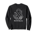 Me Cfs Awareness Warrior Floral Sweatshirt - Streetwear Style Unisex - T-Shirt, Sweatshirt, Hoodie