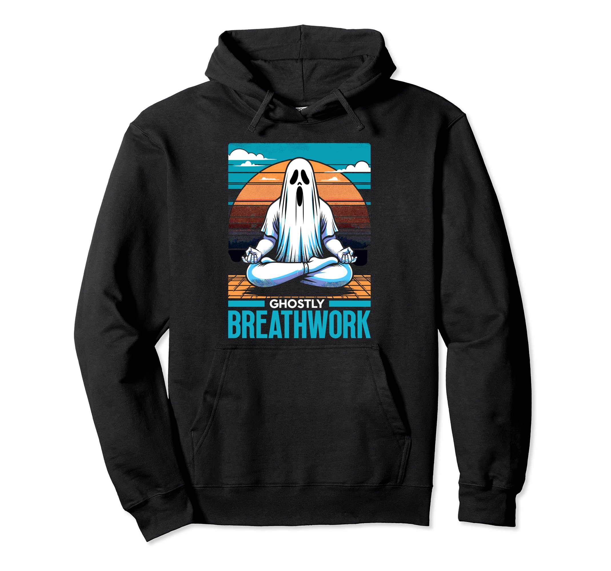 Ghost Monster Meditation Mindfulness Hoodie - Streetwear Style for Adults - T-Shirt, Sweatshirt, Hoodie