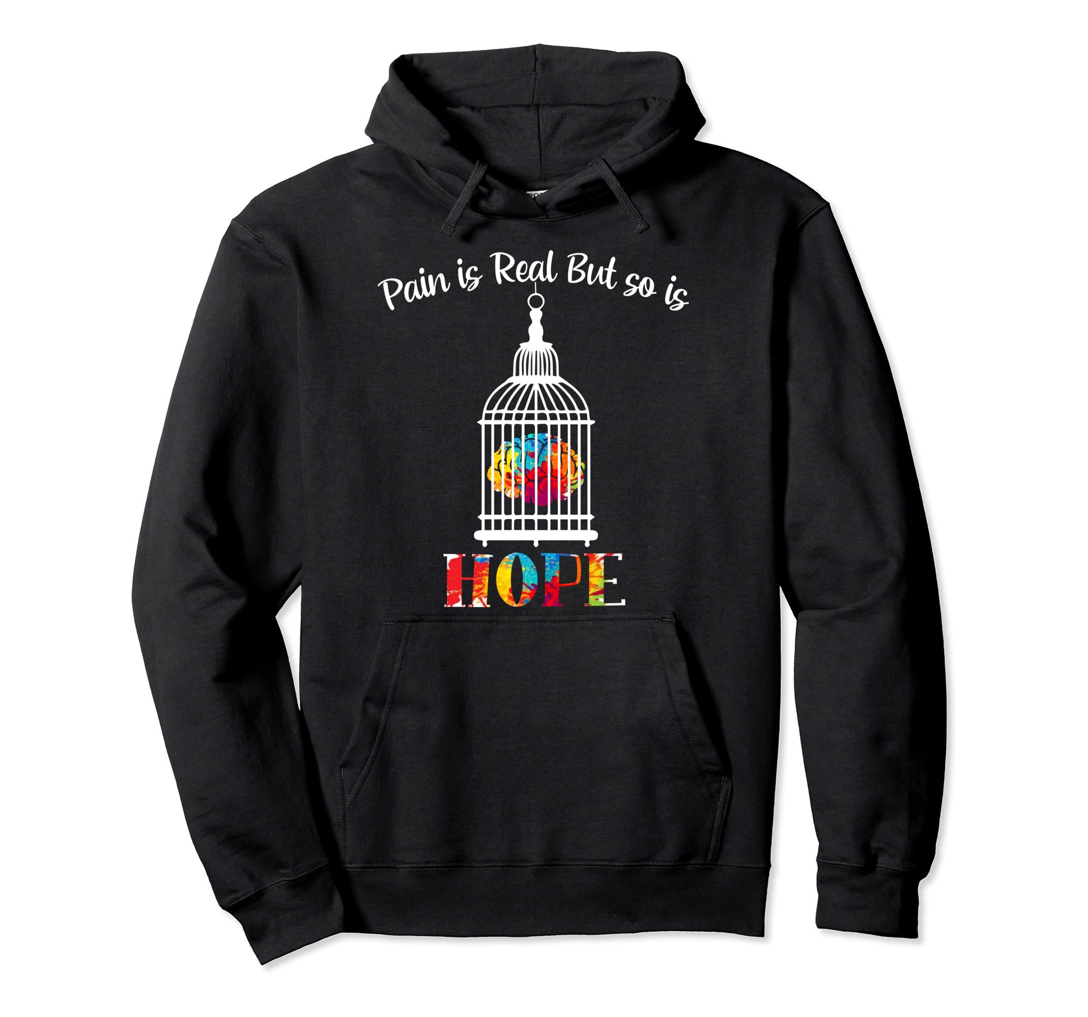 Mental Health Matters End Stigma Mental Hoodie - Custom Art Print Unisex - T-Shirt, Sweatshirt, Hoodie
