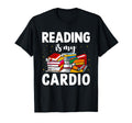 Reading Is My Cardio Library Book T-Shirt - Minimalist Print for Adults - T-Shirt, Sweatshirt, Hoodie