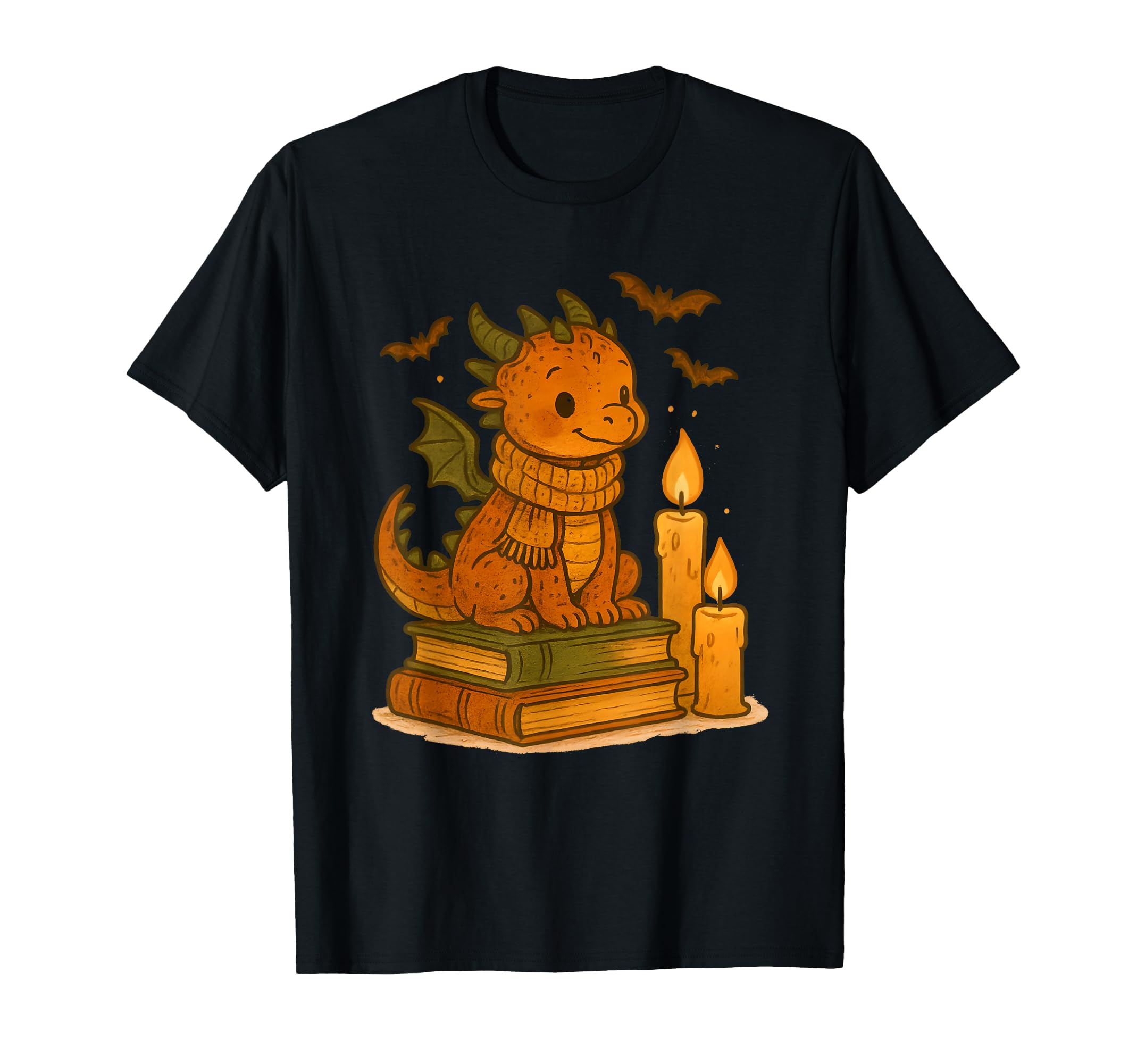 Dragon Candle Book Fantasy T-Shirt - Novelty Apparel for Adults - T-Shirt, Sweatshirt, Hoodie