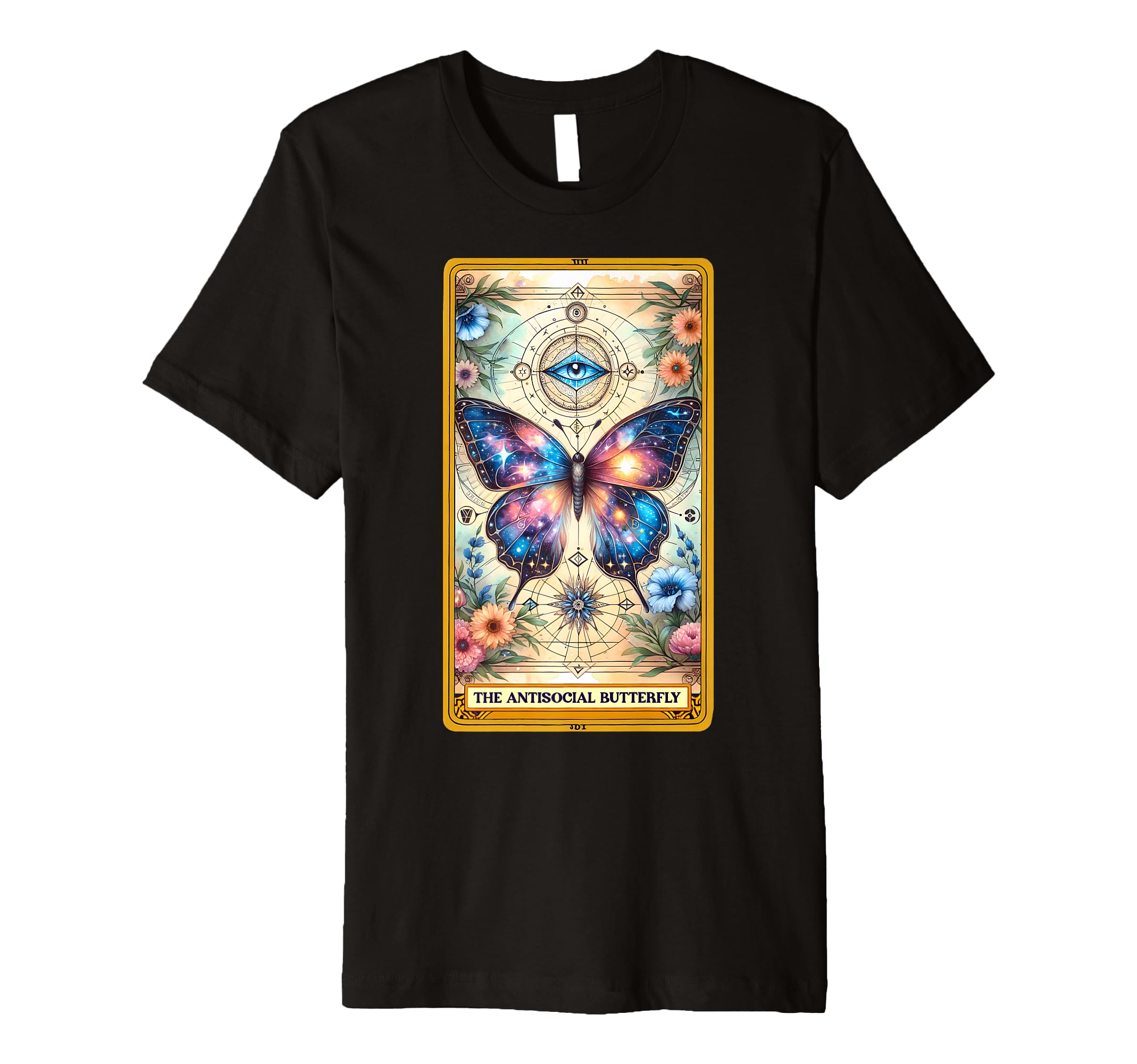 Antisocial Butterfly Tarot Card T-Shirt - Streetwear Style for Adults - T-Shirt, Sweatshirt, Hoodie