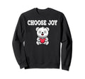 Choose Joy Panda Heart Sweatshirt - Fun Novelty Design for Adults - T-Shirt, Sweatshirt, Hoodie