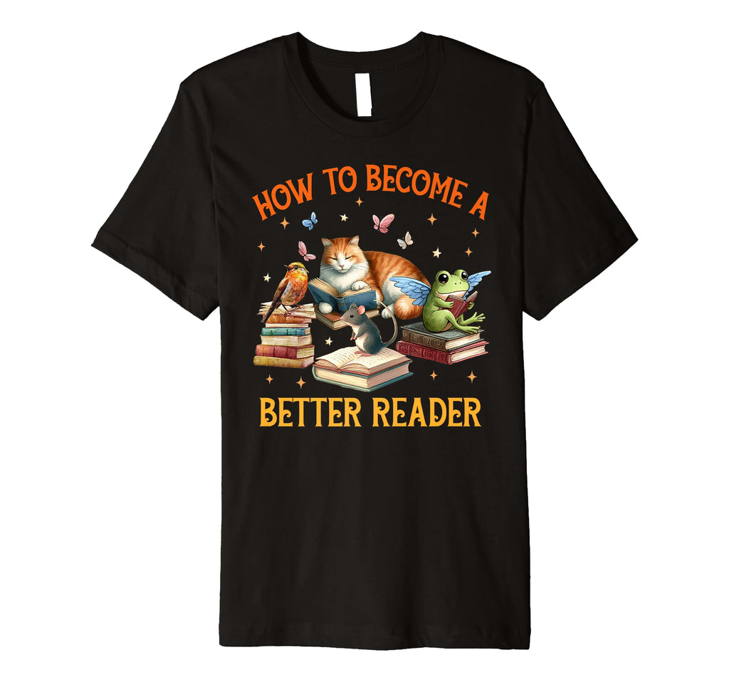 Reading Book Lover Animal How To T-Shirt - Streetwear Style Men Women - T-Shirt, Sweatshirt, Hoodie