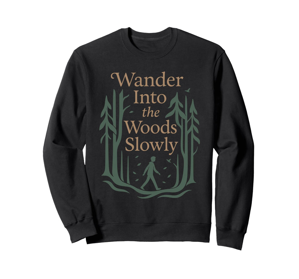 Forest Walk Overthinker Mental Reset Sweatshirt - Custom Art Print Unisex - T-Shirt, Sweatshirt, Hoodie