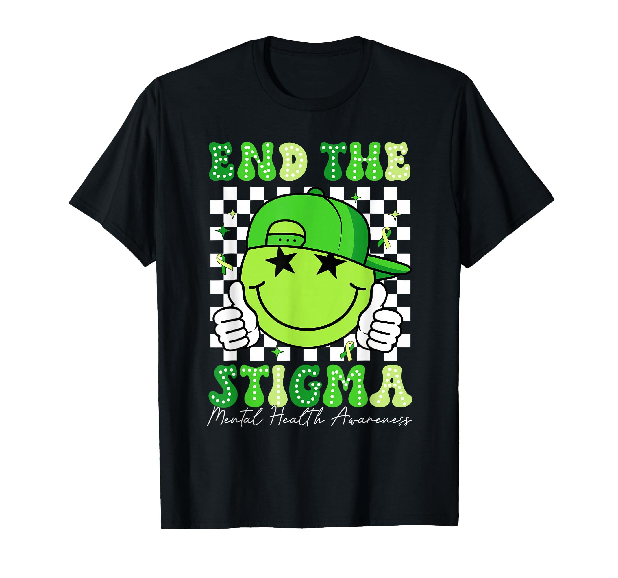 End Stigma Mental Health Matters T-Shirt - Custom Art Print Men Women - T-Shirt, Sweatshirt, Hoodie