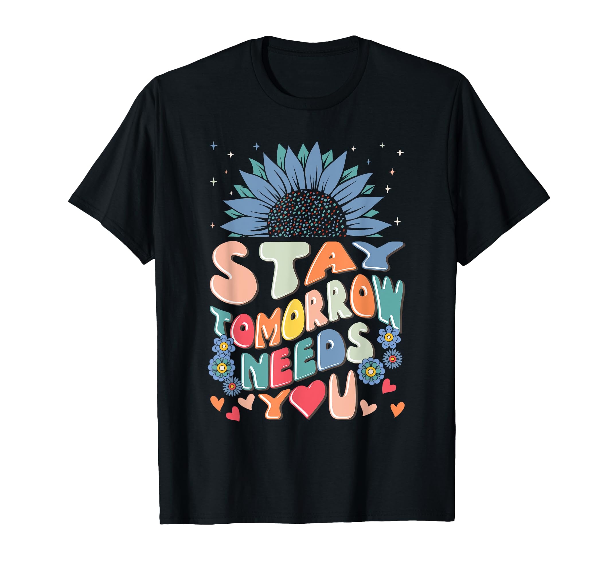 Semicolon Heart Suicide Prevention T-Shirt - Custom Art Print Unisex - T-Shirt, Sweatshirt, Hoodie