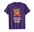 Emotional Support Bear Heart Paw T-Shirt - Streetwear Style for Adults - T-Shirt, Sweatshirt, Hoodie
