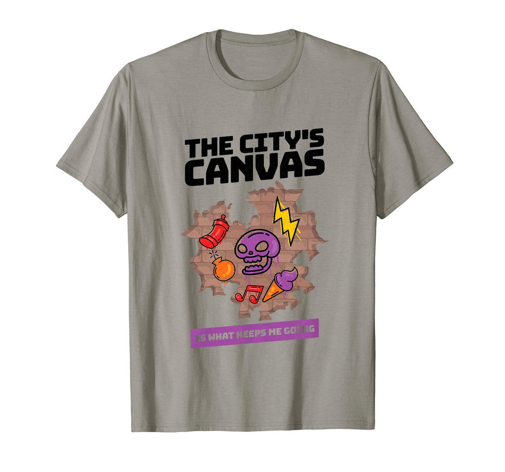 Street Artist Painter Citys Canvas Is T-Shirt - Graphic Print for Adults - T-Shirt, Sweatshirt, Hoodie