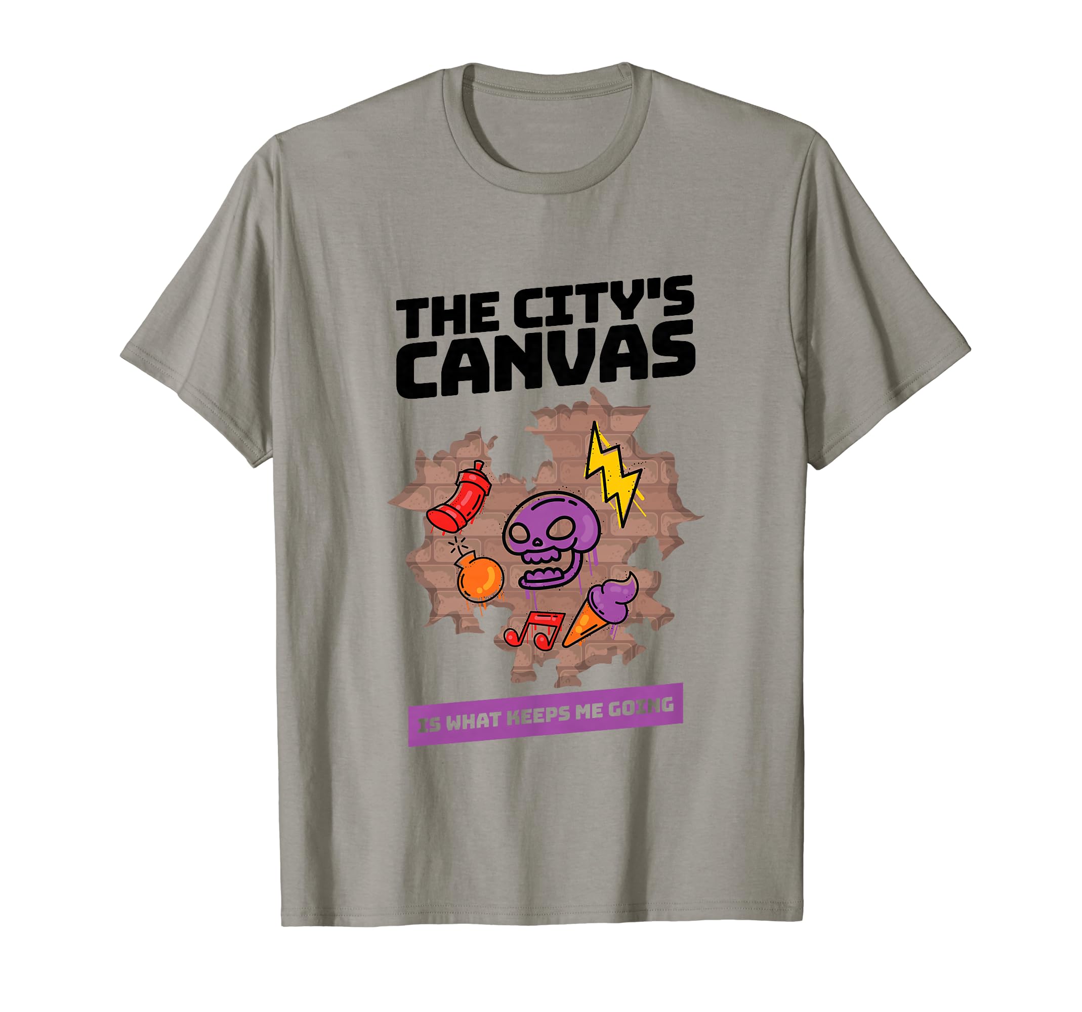 Street Artist Painter Citys Canvas Is T-Shirt - Graphic Print for Adults - T-Shirt, Sweatshirt, Hoodie