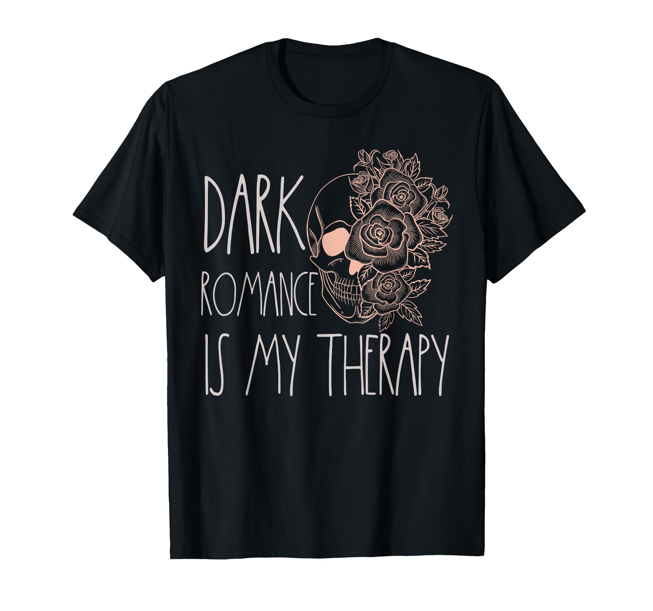 Dark Romance Is My Therapy Spicy Bookish T-Shirt - Minimalist Print Unisex - T-Shirt, Sweatshirt, Hoodie