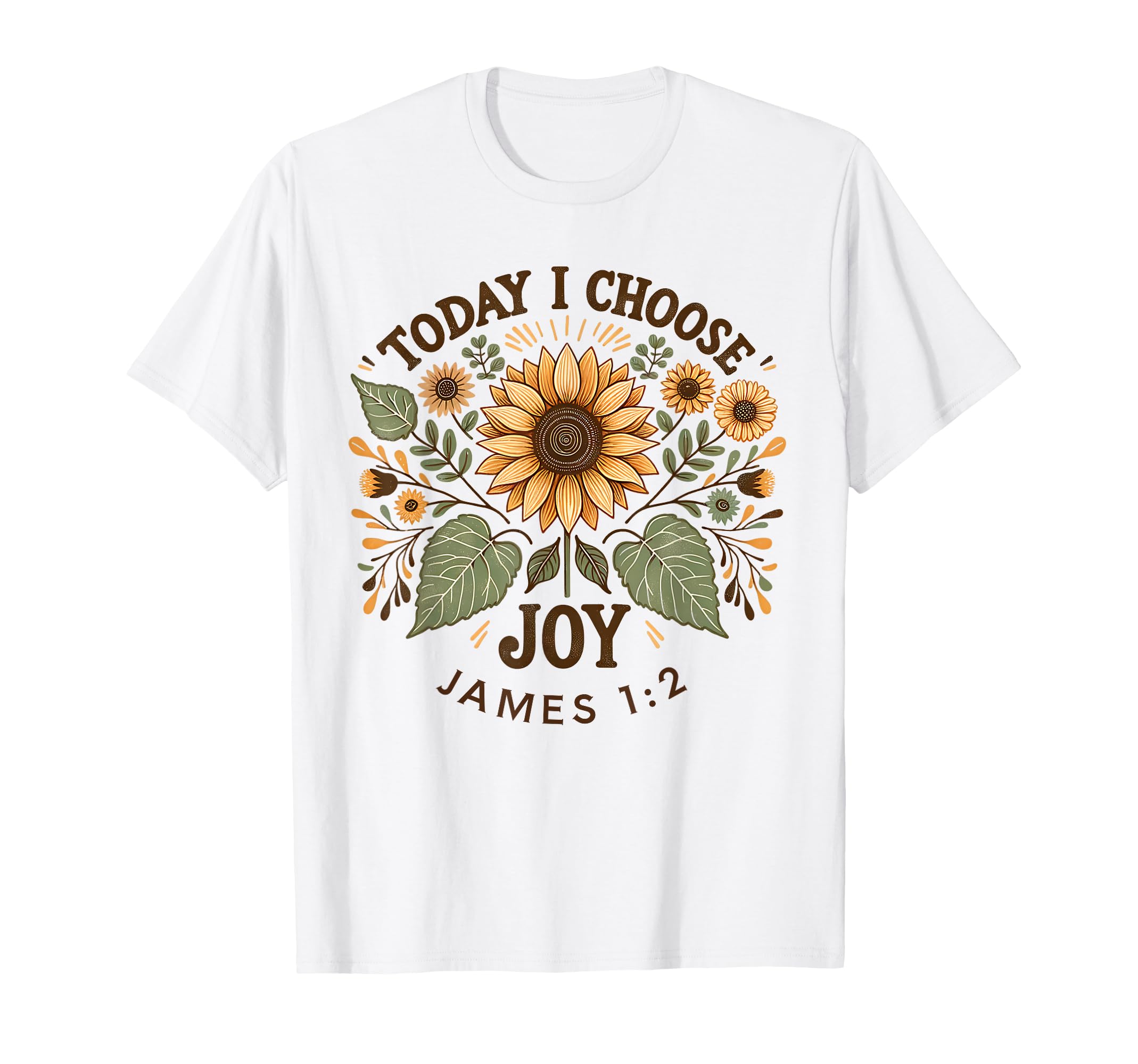 Sunflower Christian Bible Verse T-Shirt - Casual Everyday Wear for Adults - T-Shirt, Sweatshirt, Hoodie