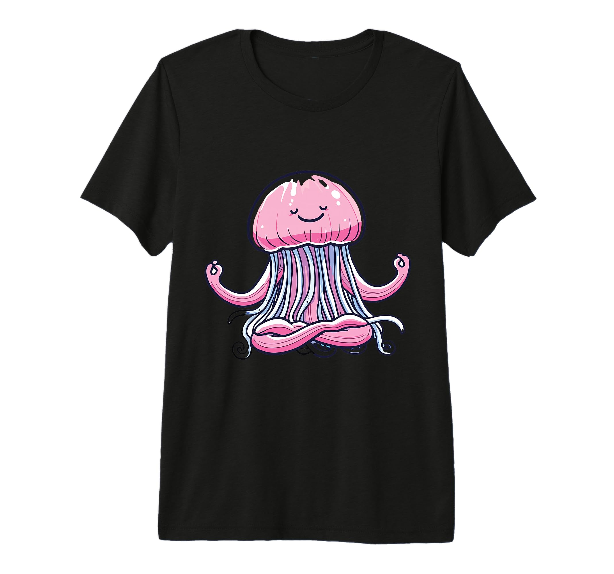 Meditation Jellyfish Yoga Pose Relaxing T-Shirt - Trendy Graphic Men Women - T-Shirt, Sweatshirt, Hoodie