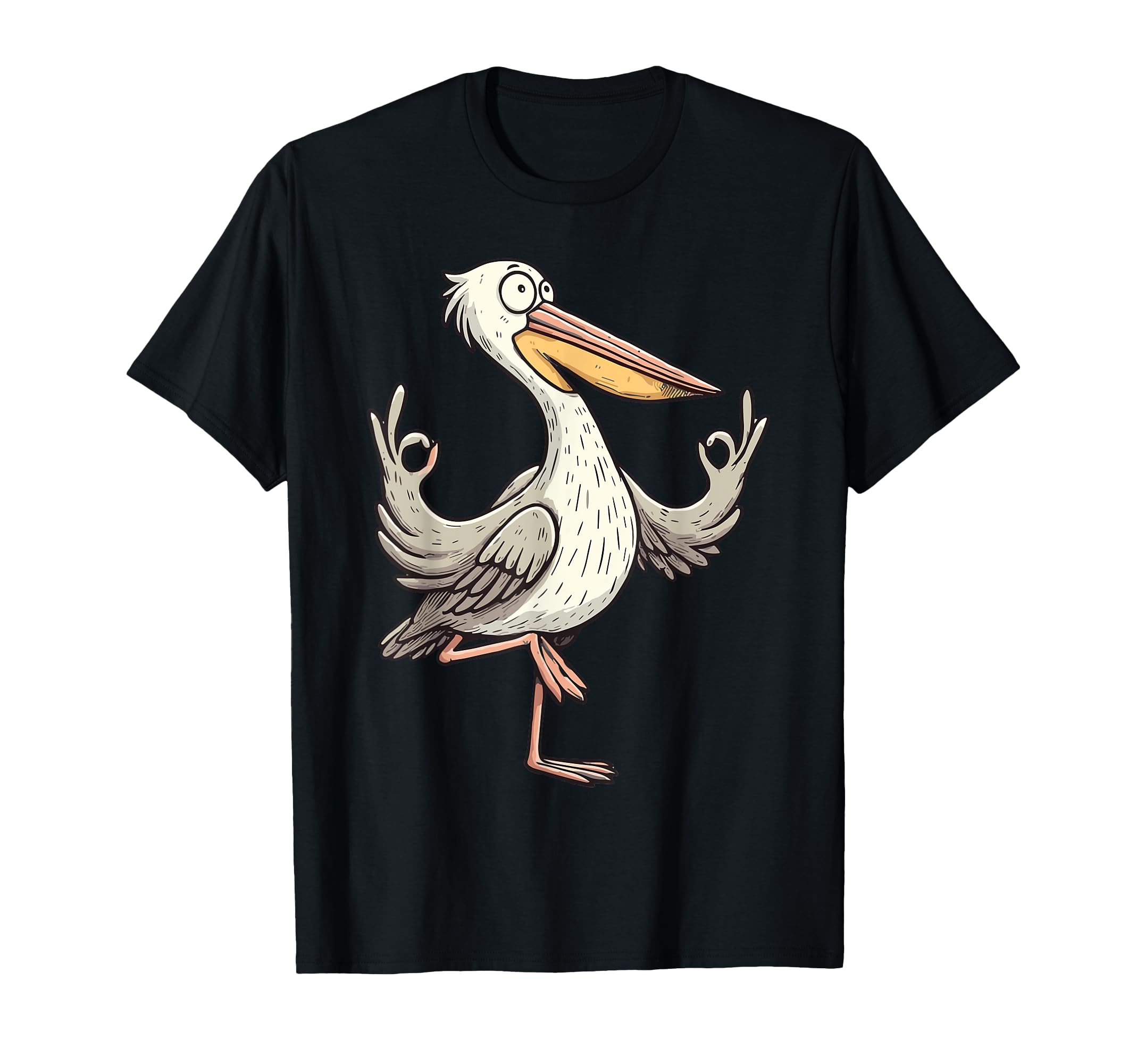 Meditation Pelican Yoga Pose Relaxing T-Shirt - Novelty Apparel Unisex - T-Shirt, Sweatshirt, Hoodie