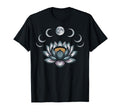 Lotus Flower Moon Phases Zen Yoga T-Shirt - Streetwear Style for Adults - T-Shirt, Sweatshirt, Hoodie