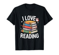 I Love Reading Book Stack Owl T-Shirt - Casual Everyday Wear for Adults - T-Shirt, Sweatshirt, Hoodie