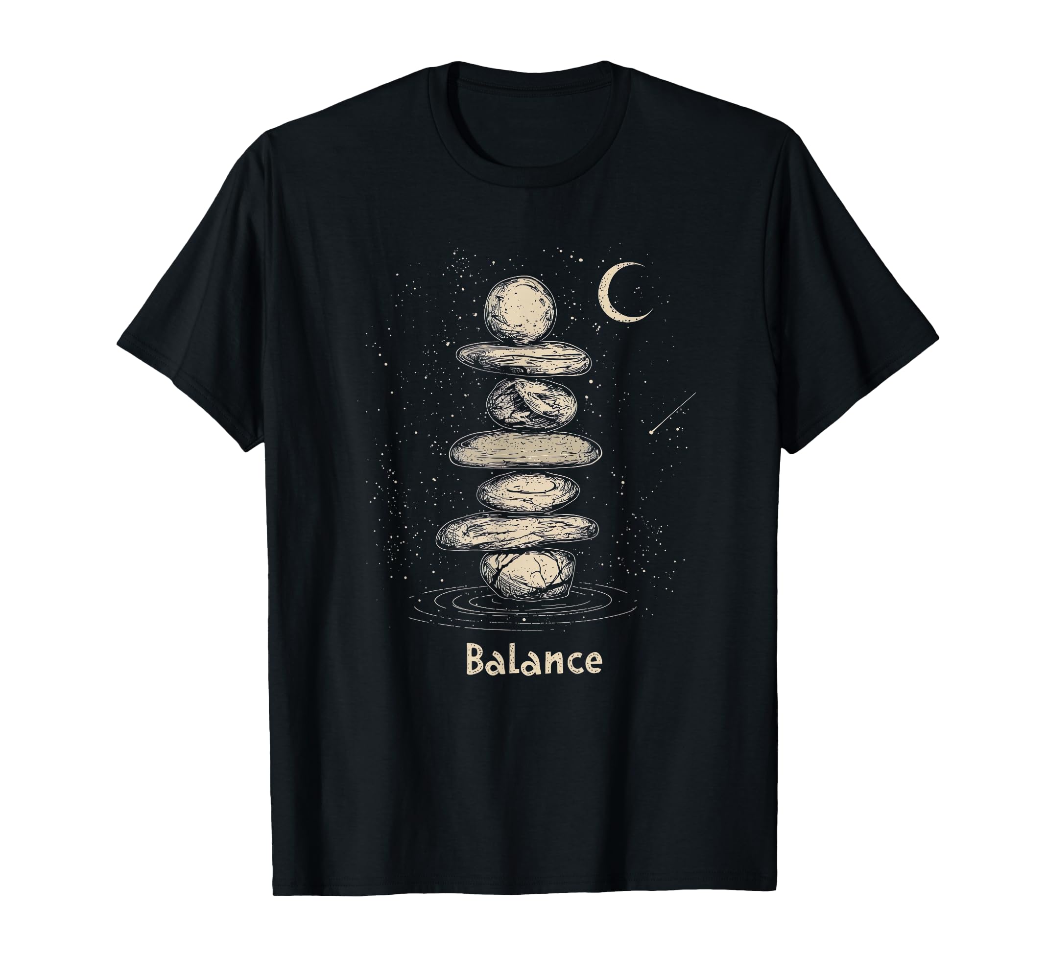 Zen Balancing Stones Art Mindfulness T-Shirt - Custom Art Print for Adults - T-Shirt, Sweatshirt, Hoodie