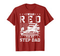 Red Friday My Step Dad Air Force T-Shirt - Unique Graphic for Adults - T-Shirt, Sweatshirt, Hoodie