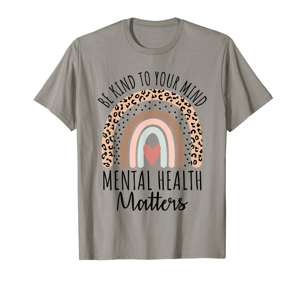 Leopard Rainbow Be Kind To Your Mind T-Shirt - Unique Graphic Men Women - T-Shirt, Sweatshirt, Hoodie