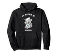 Funny Reading Nerd Cat Book Lover Hoodie - Minimalist Print Unisex - T-Shirt, Sweatshirt, Hoodie