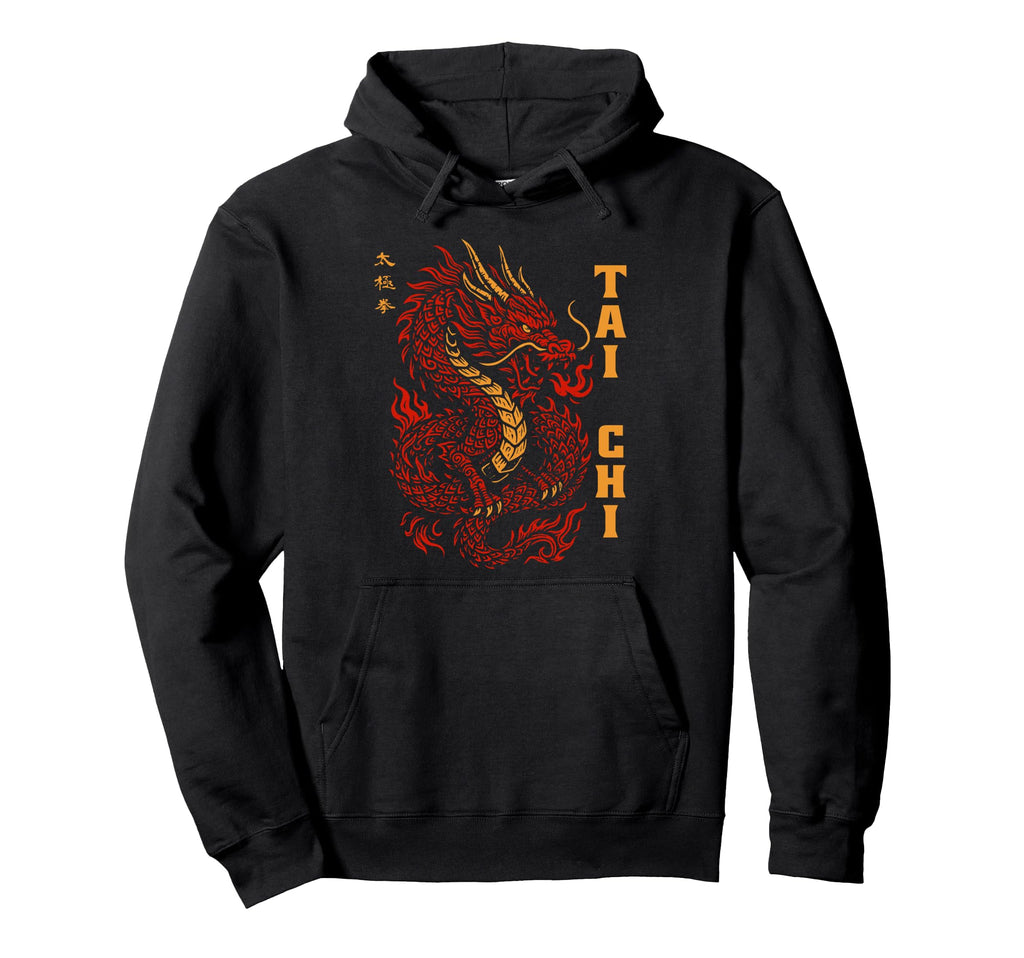 Martial Arts Tai Chi Chinese Dragon Hoodie - Novelty Apparel Men Women - T-Shirt, Sweatshirt, Hoodie